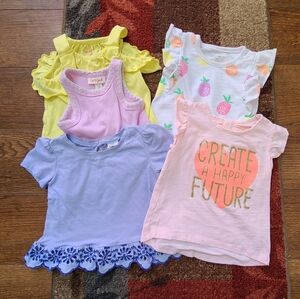 Girls 12-18m Set Of 5 Tops for Spring/Summer